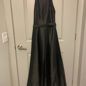 Long black formal dress - skirt underneath